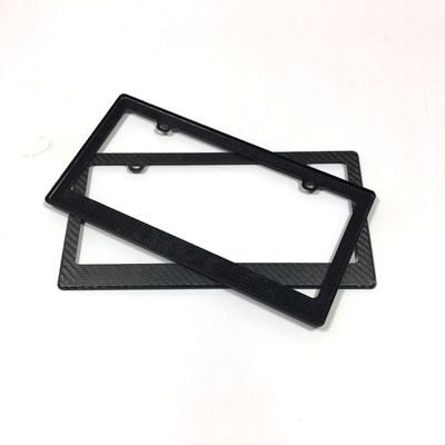 4 Hole Carbon Fiber License Plate Frame Motorfiets Thin US Standard