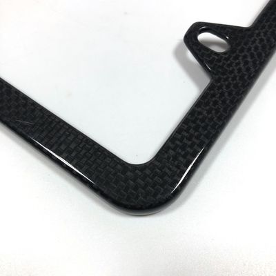 4 Hole Carbon Fiber License Plate Frame Motorfiets Thin US Standard
