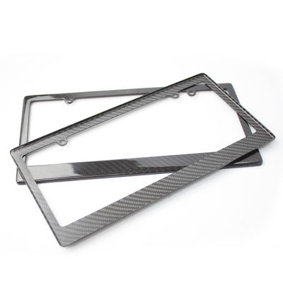 4 Hole Carbon Fiber License Plate Frame Motorfiets Thin US Standard