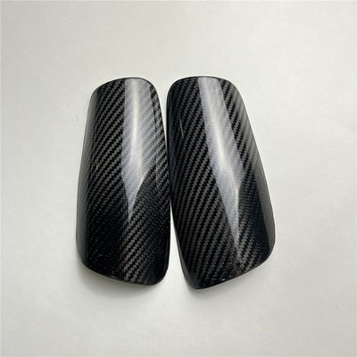 Koolstofvezel Twill Matt Volwassenen Voetbal Voetbal Schuin Guard Kleine mouwen Geel/Zwart OME