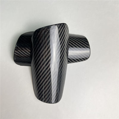Koolstofvezel Twill Matt Volwassenen Voetbal Voetbal Schuin Guard Kleine mouwen Geel/Zwart OME