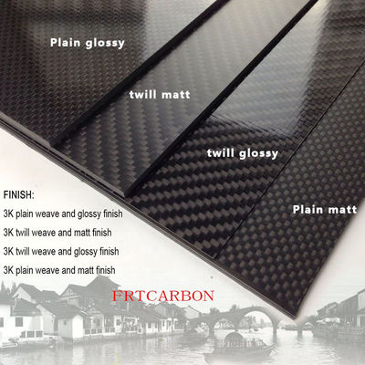 3k Carbon Fiber Stoffen platen Plaat voor auto's Kelder muren 2mm 2.5mm 3mm