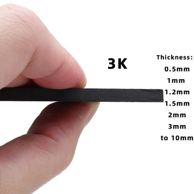 3K koolstofvezel gelamineerd gaas/plaat 2 mm met twill weefprijs