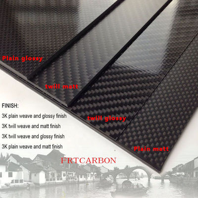 1 mm 2 mm 2,5 mm 3 mm 4 mm 5 mm 6 mm 100 Carbon Fiber Sheet Gelamineerd Twill Weave