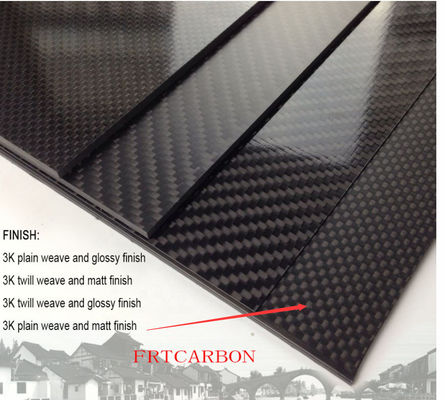 Lichte gewicht Carbon Fiber Plate Plate Wand 1mm 2mm 10mm Voor UAV Drone 48 X 96 4 X8