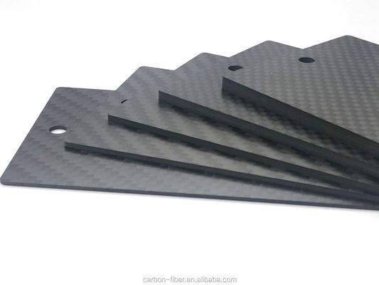 Fabriek best verkopende 3mm 3k gelamineerde koolstofvezel plaat in koolstofvezel stof 200 * 300mm