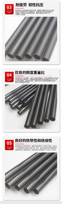7 mm 8 mm Od Carbon Fiber Tube Frame Wit