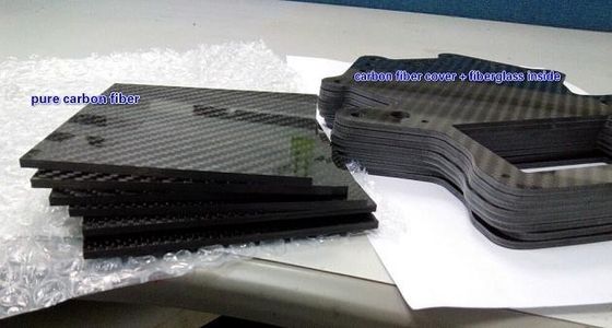 Carbon Fiber Look Mixed Fiberglass Plate Panel Plaat 1 mm