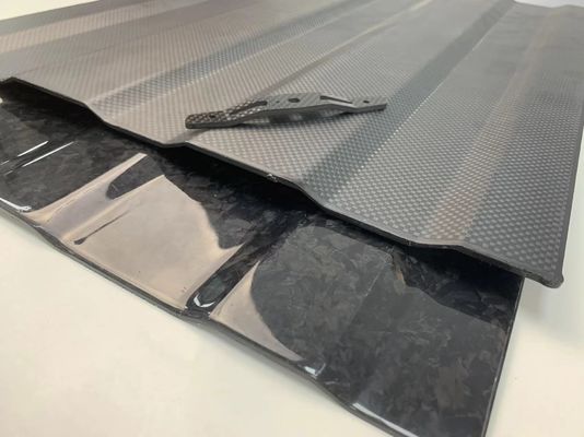 Vissenrol koolstofvezel laag profiel zoutwater CNC-bewerking koolstofvezelplaat