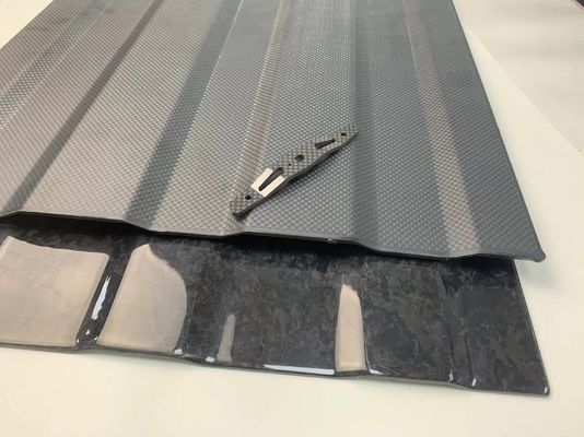 Vissenrol koolstofvezel laag profiel zoutwater CNC-bewerking koolstofvezelplaat
